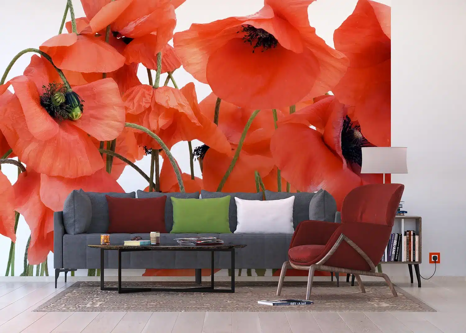 Wild Poppies  | Made-to-Measure Wallpaper | Artlook | FTNS 2461 3