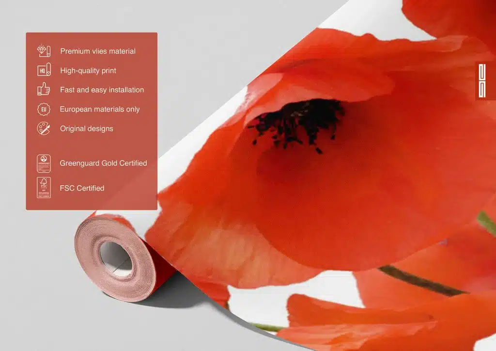 Wall Mural Wild Poppies, Made to Measure, FTNS 2461 7