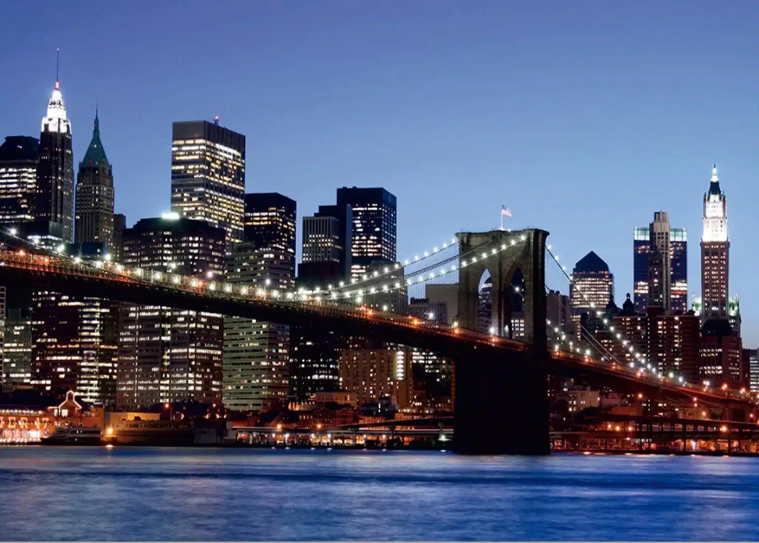 Brooklyn Bridge Lights | Made-to-Measure Wallpaper | Artlook | FTNS 2472