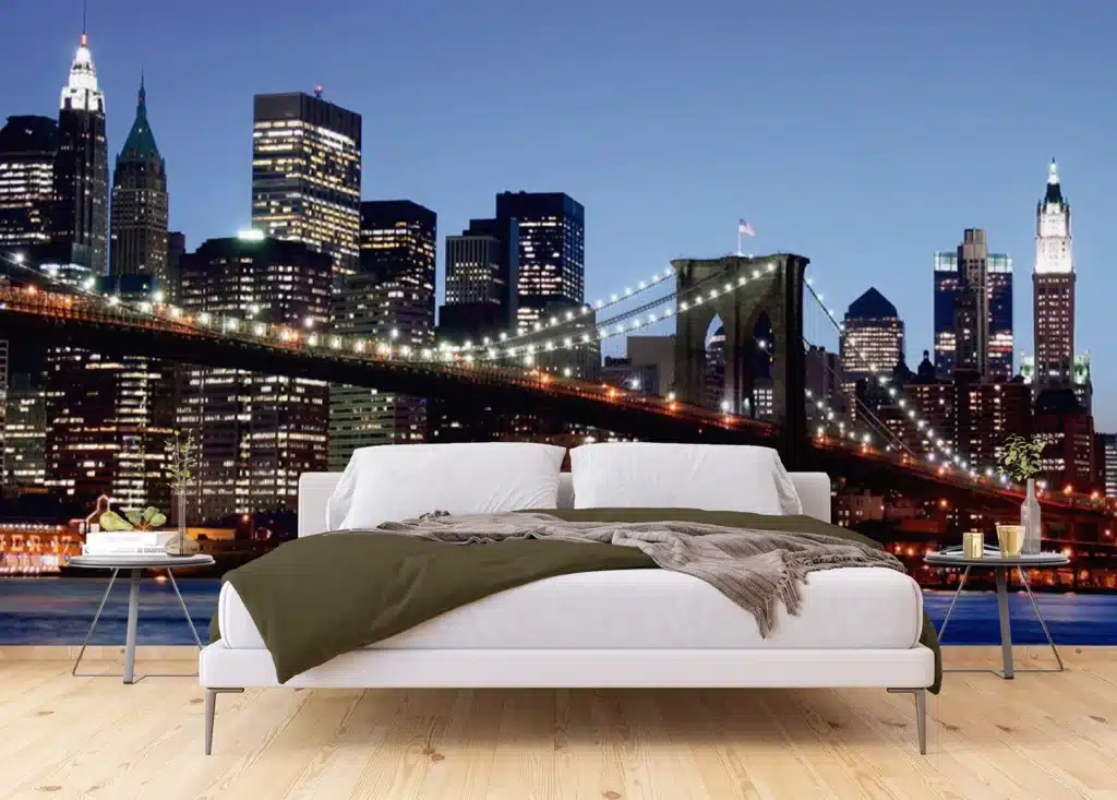 Wall Mural Brooklyn Bridge at Dusk, Made to Measure, FTNS 2472 5