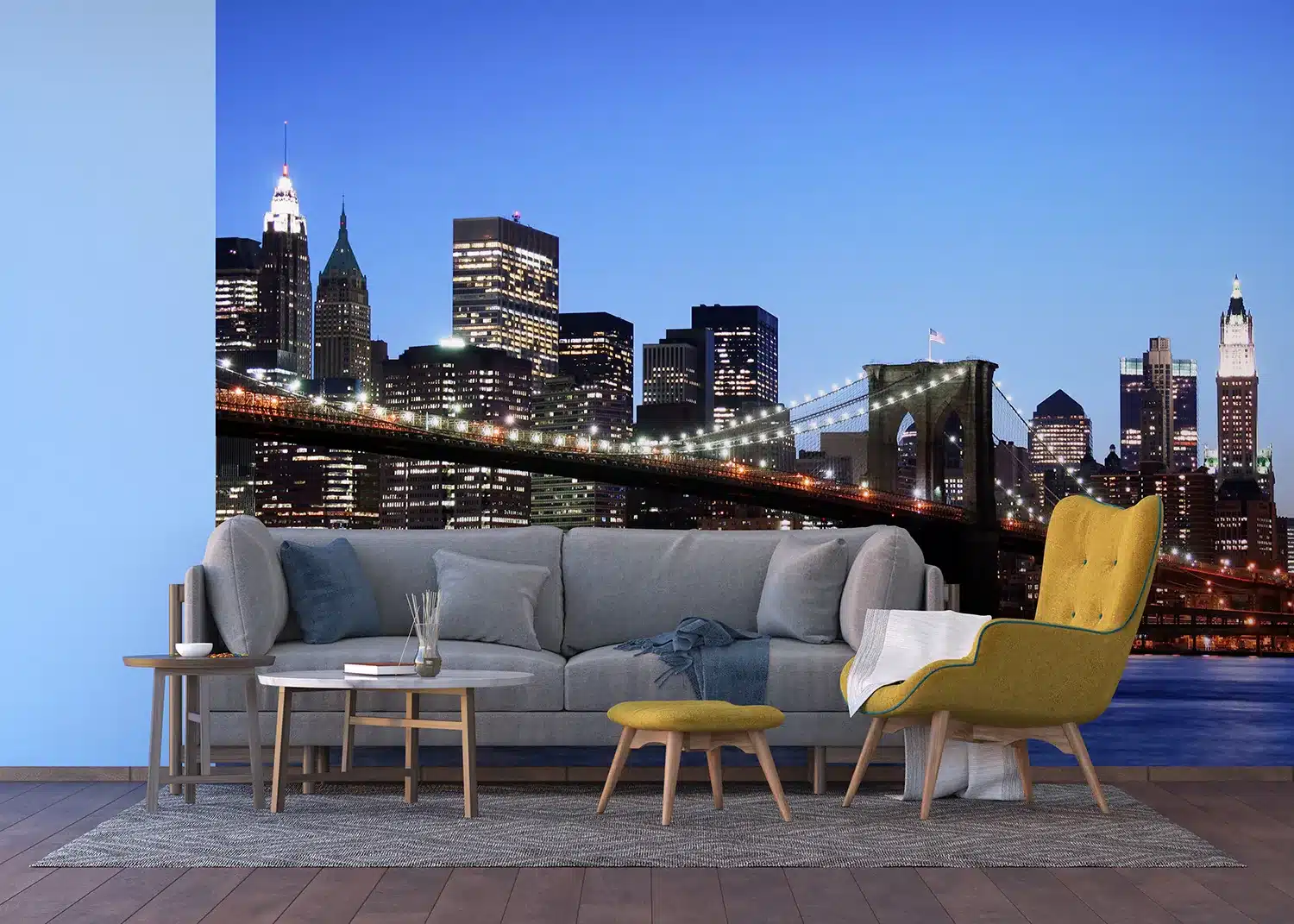 Brooklyn Bridge Lights | Made-to-Measure Wallpaper | Artlook | FTNS 2472 2