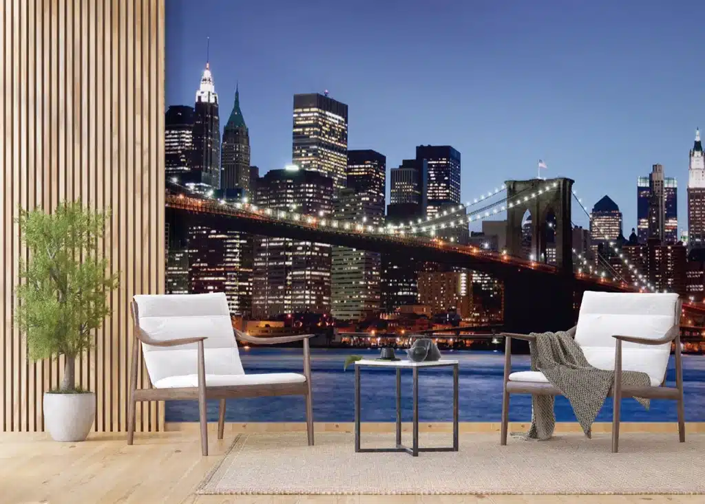 Wall Mural Brooklyn Bridge at Dusk, Made to Measure, FTNS 2472 2