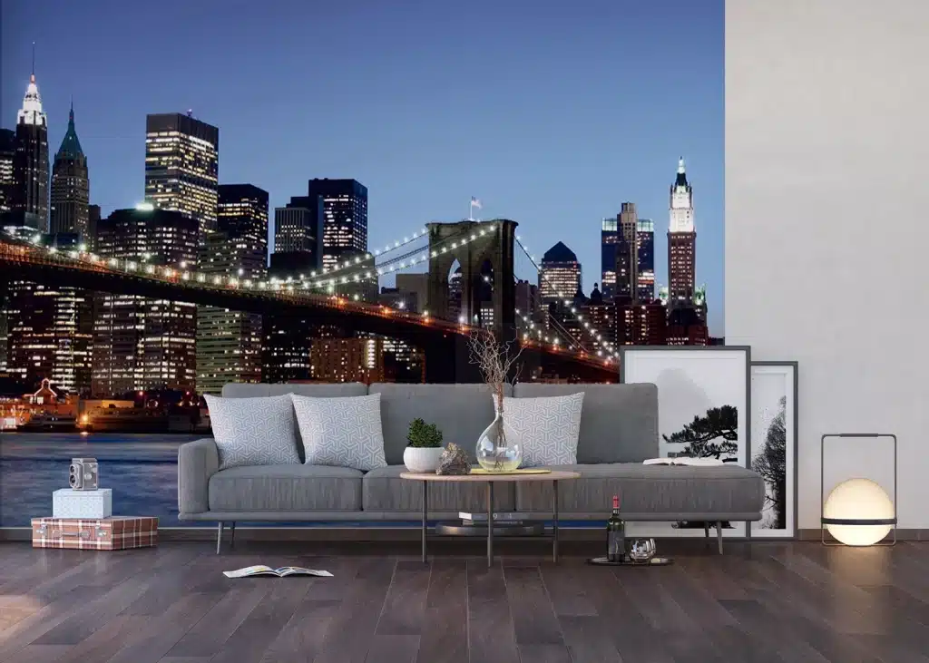 Wall Mural Brooklyn Bridge at Dusk, Made to Measure, FTNS 2472 4