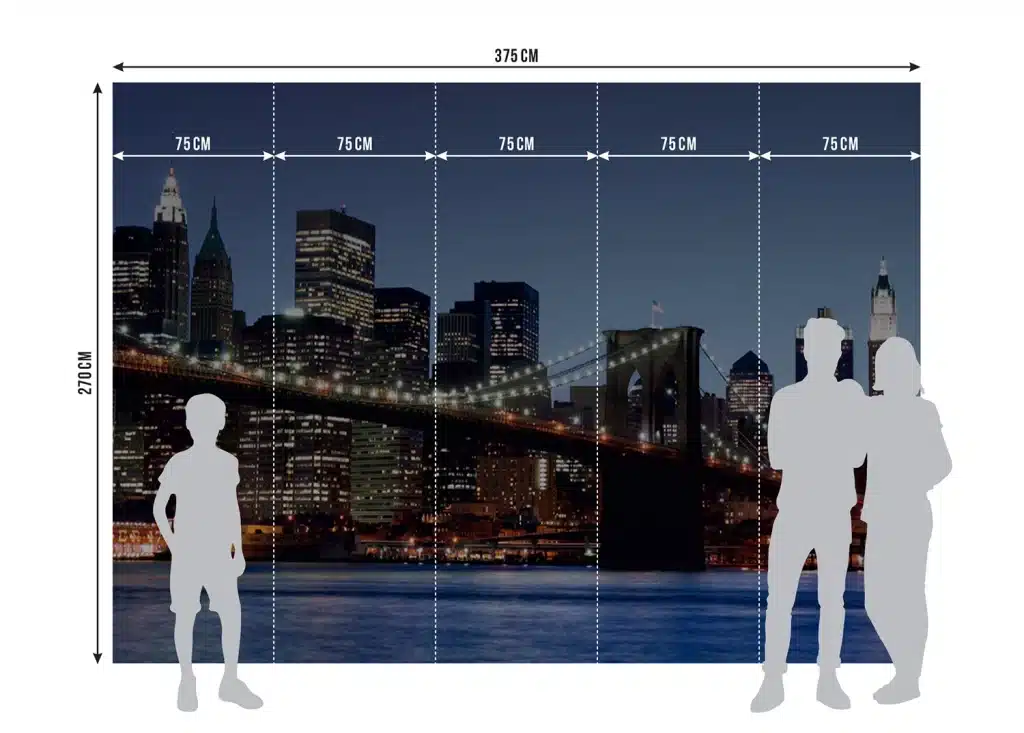 Wall Mural Brooklyn Bridge at Dusk, Made to Measure, FTNS 2472 8