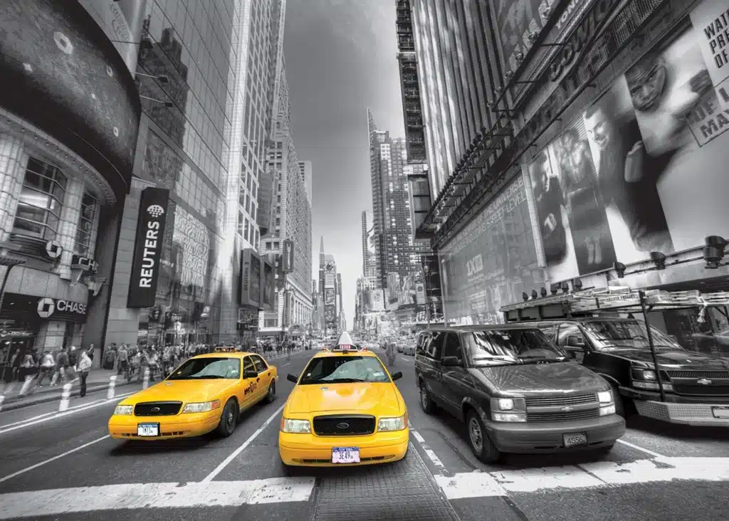 Wall Mural Yellow Cab, Made to Measure, FTNS 2474