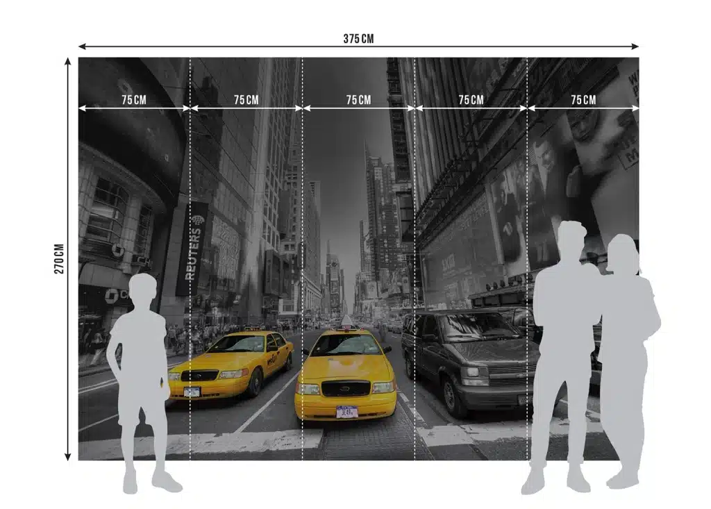 Wall Mural Yellow Cab, Made to Measure, FTNS 2474 7