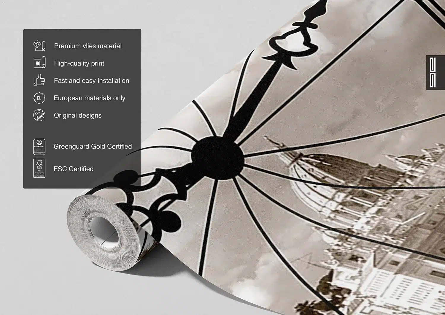 Rome in Clock | Made-to-Measure Wallpaper | Artlook | FTNS 2477 8