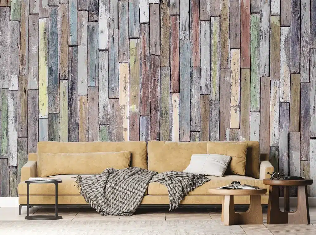 Wall Mural Rusty Wood Planks, Made to Measure, FTNS 2478