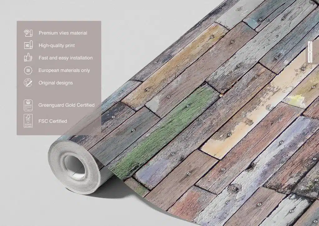 Wall Mural Rusty Wood Planks, Made to Measure, FTNS 2478 7
