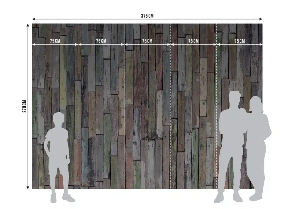 Wall Mural Rusty Wood Planks, Made to Measure, FTNS 2478 8