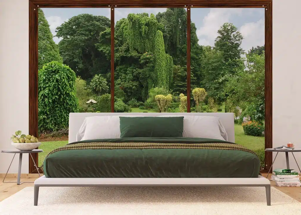 Wall Mural Window to Garden, Made to Measure, FTNS 2456 3