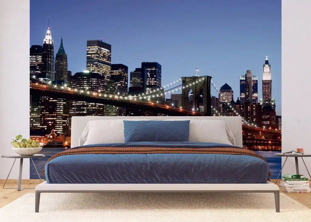 Wall Mural Brooklyn Bridge at Dusk, Made to Measure, FTNS 2472