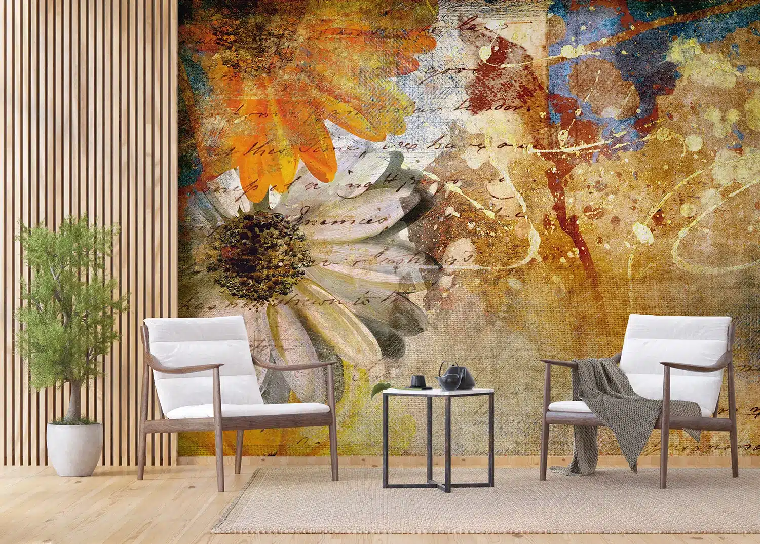 Floral Canvas Composition | Made-to-Measure Wallpaper | Artlook | FTNXXL 0335 2