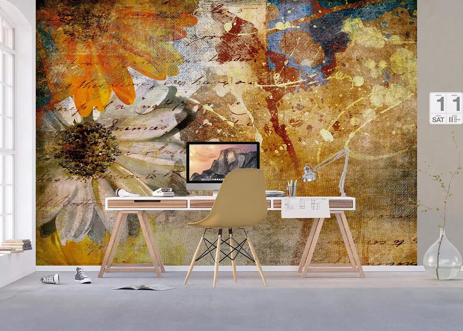 Floral Canvas Composition | Made-to-Measure Wallpaper | Artlook | FTNXXL 0335 6