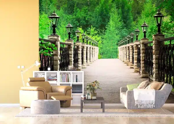 Green Bridge | Made-to-Measure Wallpaper | Artlook | FTNXXL 0349