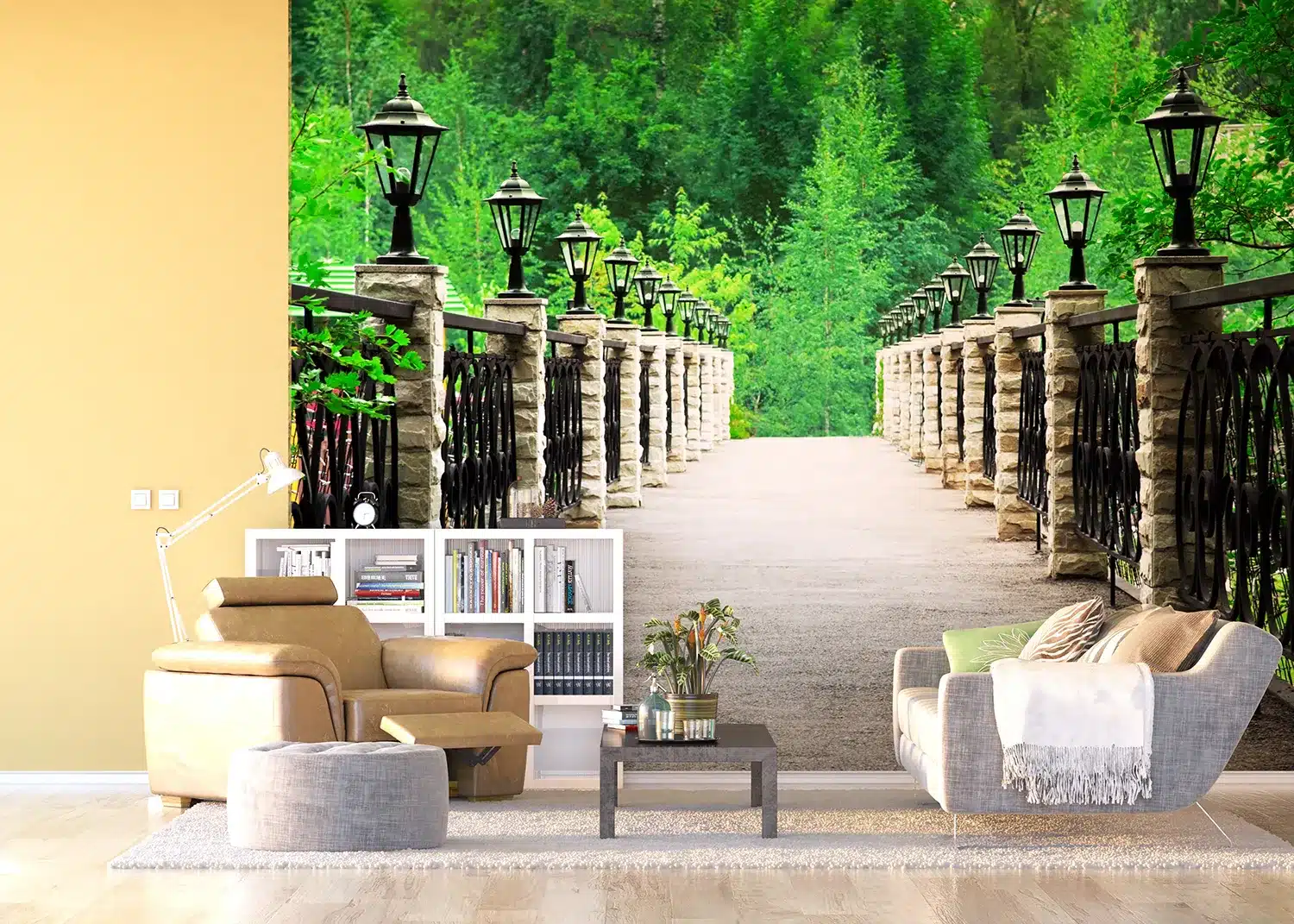 Green Bridge | Made-to-Measure Wallpaper | Artlook | FTNXXL 0349