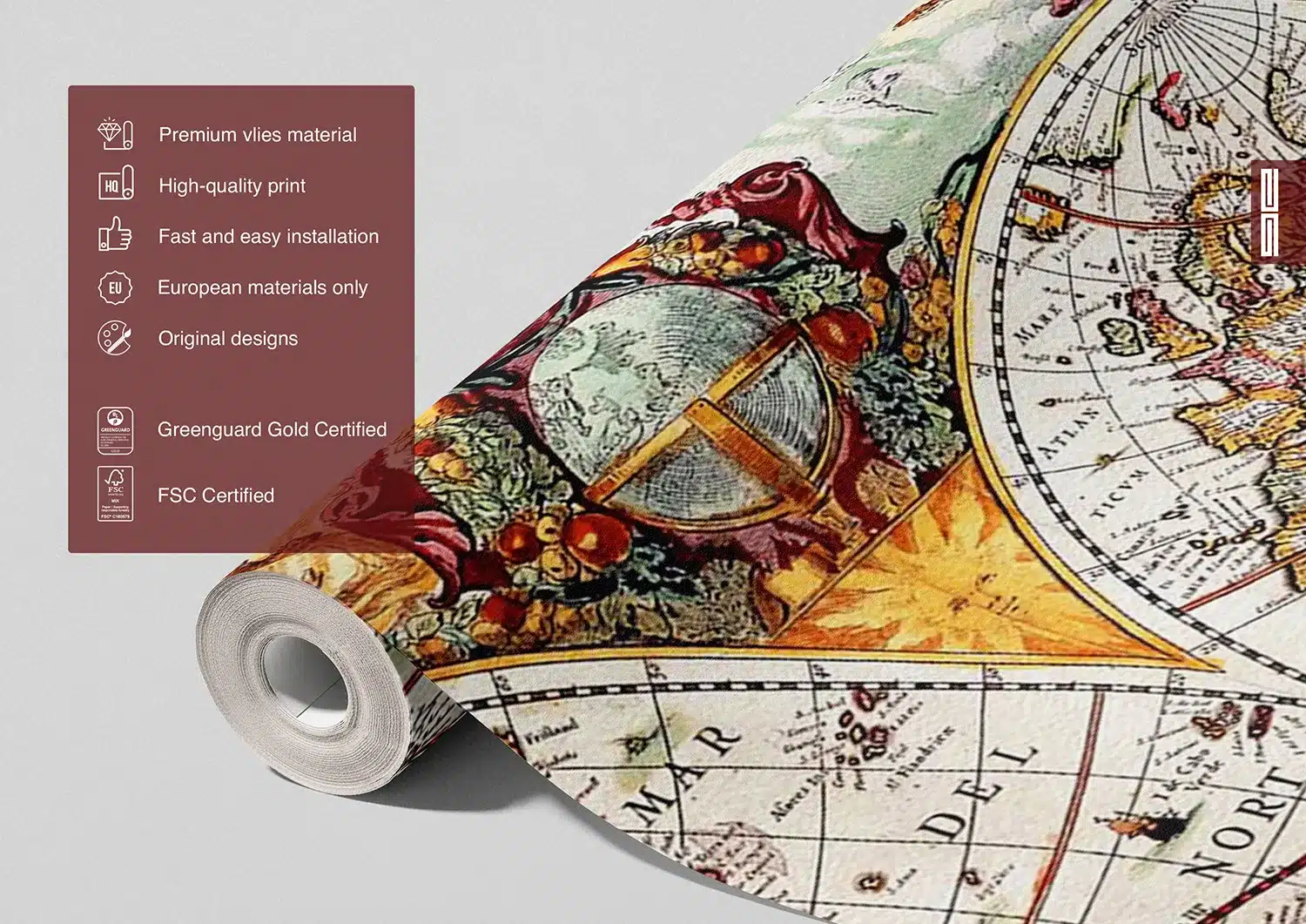 Old Map | Made-to-Measure Wallpaper | Artlook | FTNXXL 0351 8