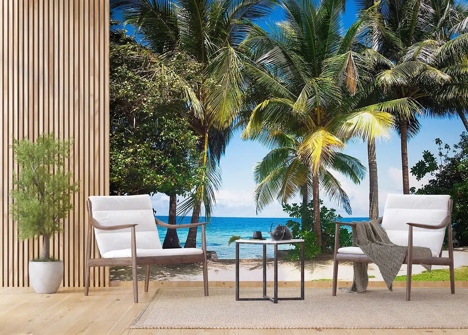 Beach Palms | Made-to-Measure Wallpaper | Artlook | FTNXXL 0384 3