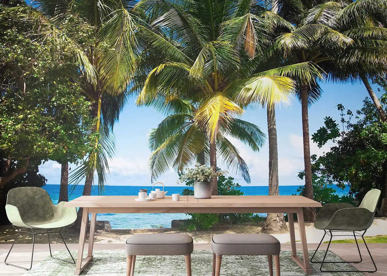 Beach Palms | Made-to-Measure Wallpaper | Artlook | FTNXXL 0384 5
