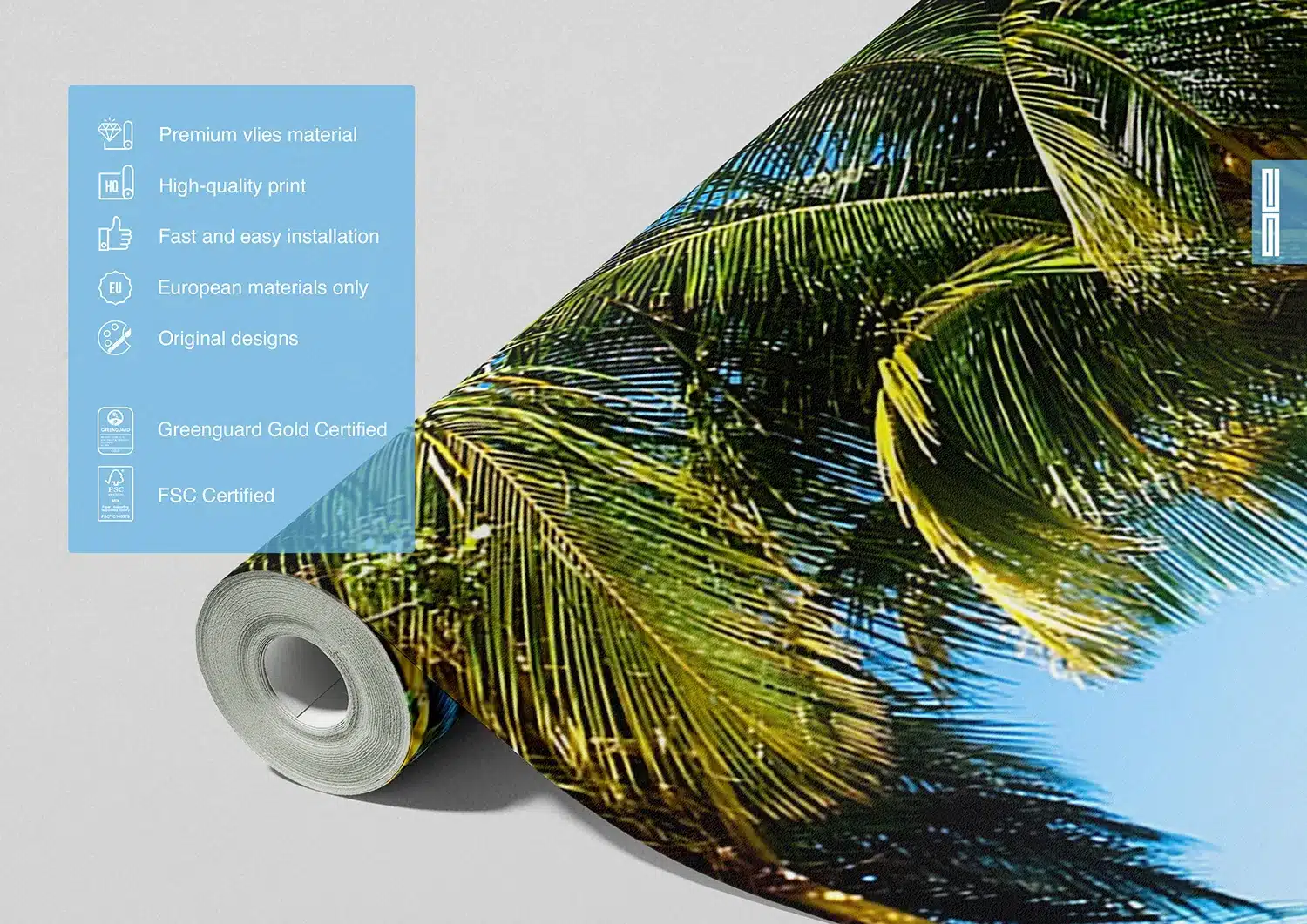 Beach Palms | Made-to-Measure Wallpaper | Artlook | FTNXXL 0384 8
