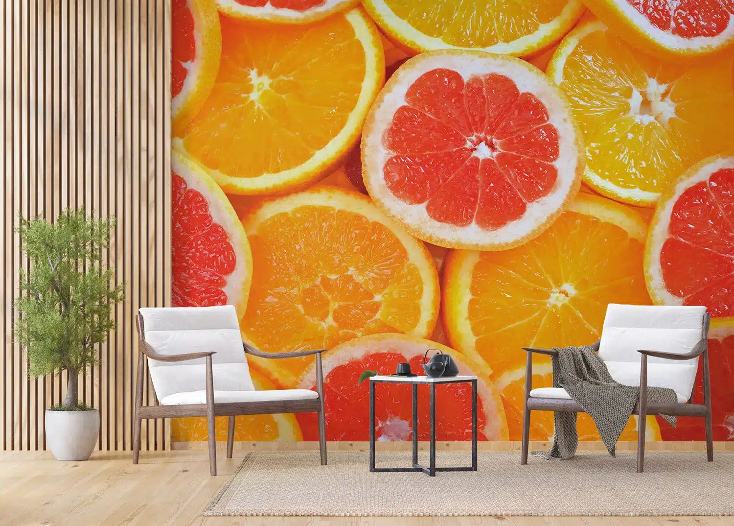 Bright Oranges | Made-to-Measure Wallpaper | Artlook | FTNXXL 0413