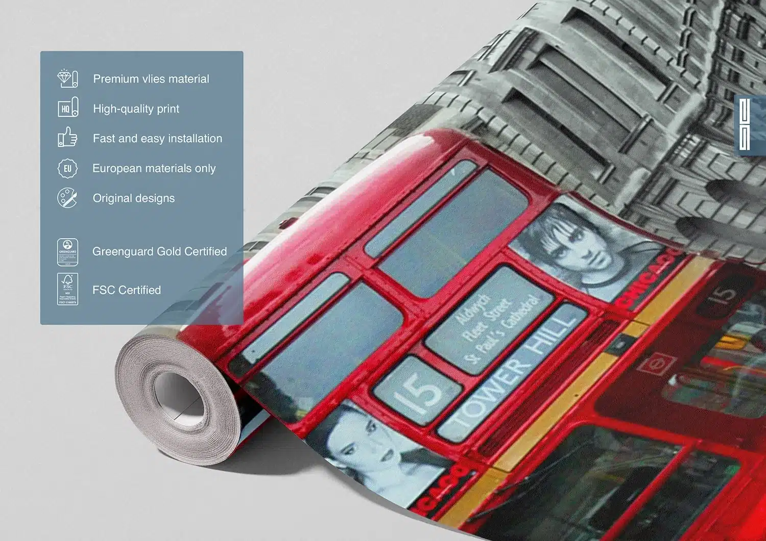 London Bus | Made-to-Measure Wallpaper | Artlook | FTNXXL 1132 7