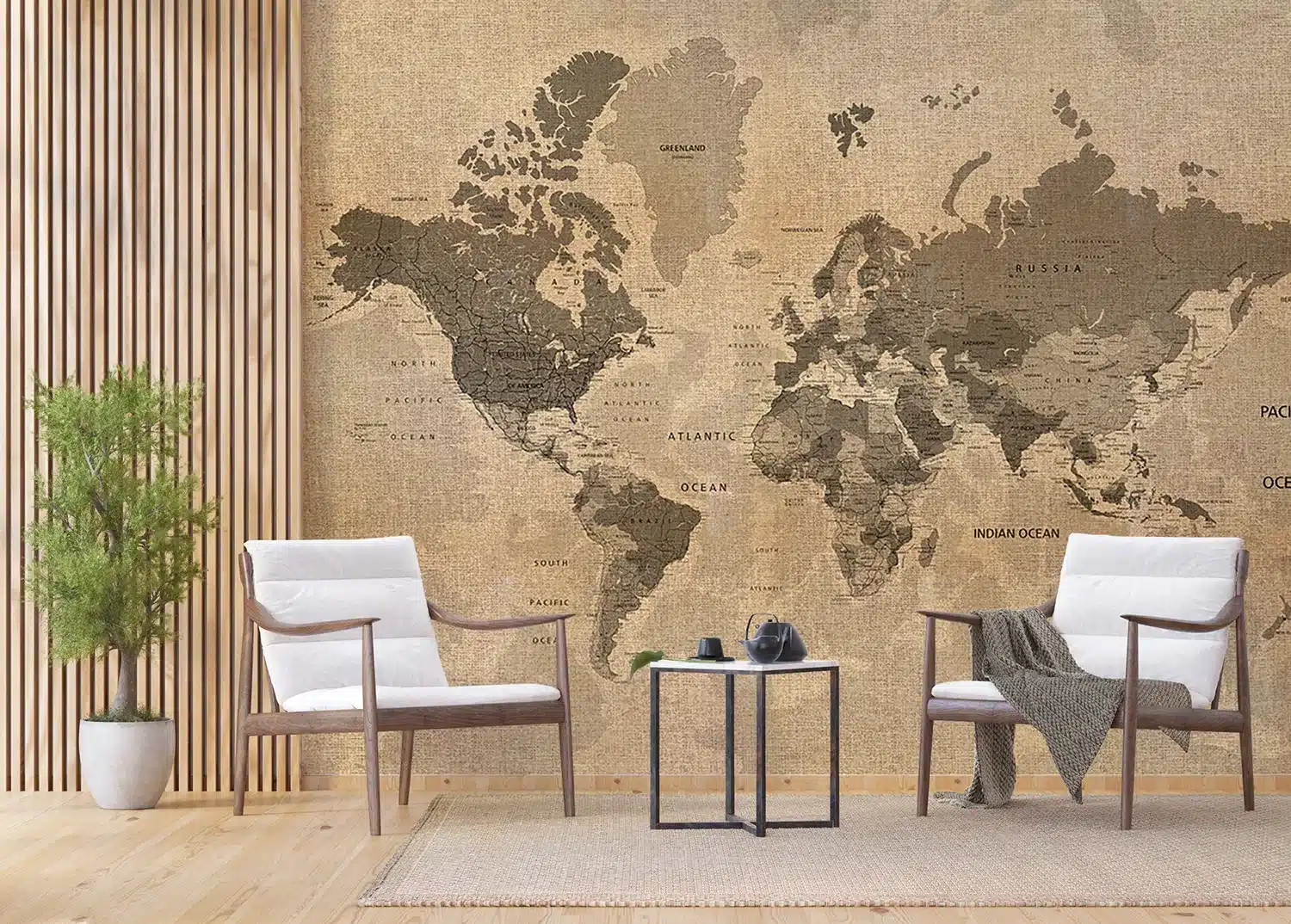 Old World Map | Made-to-Measure Wallpaper | Artlook | FTNXXL 1215