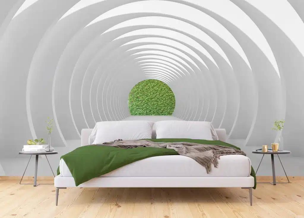 Wall Mural White Tunnel, Made to Measure, FTNXXL 1216 2