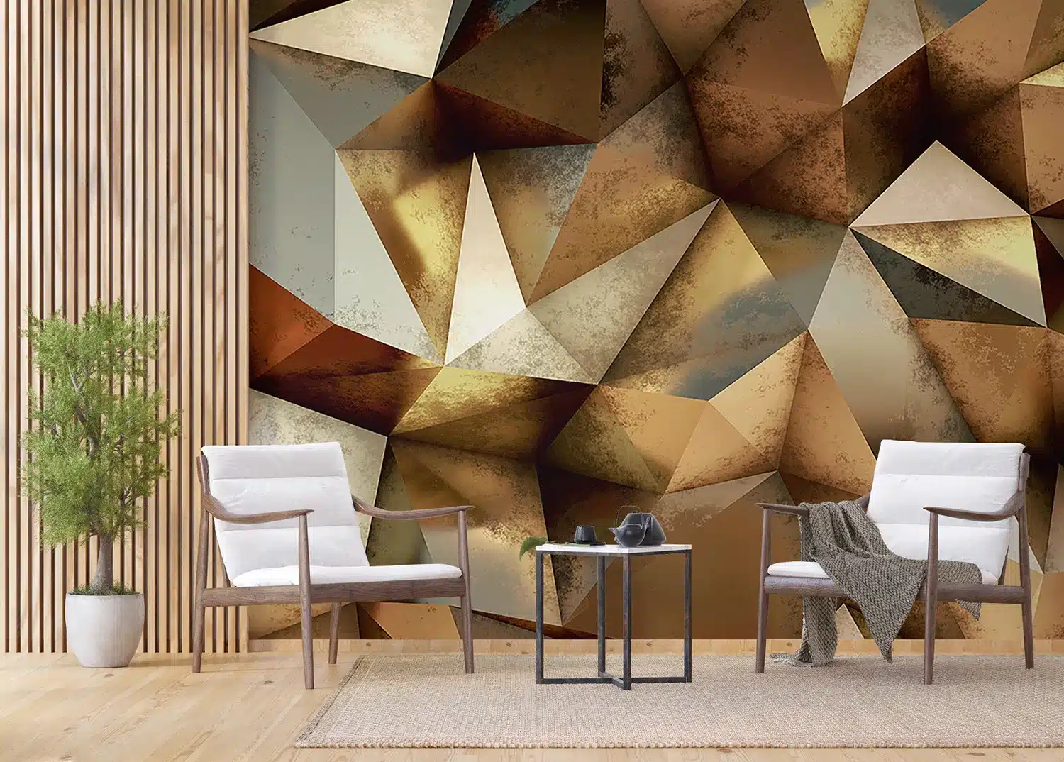 Bronze Triangles | Made-to-Measure Wallpaper | Artlook | FTNXXL 1221 3