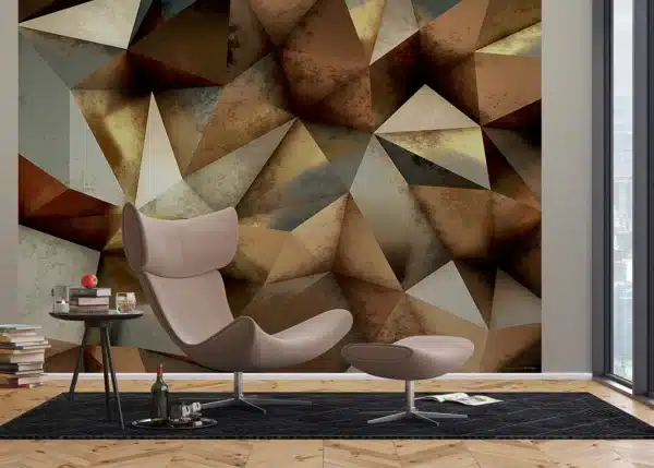 Bronze Triangles | Made-to-Measure Wallpaper | Artlook | FTNXXL 1221