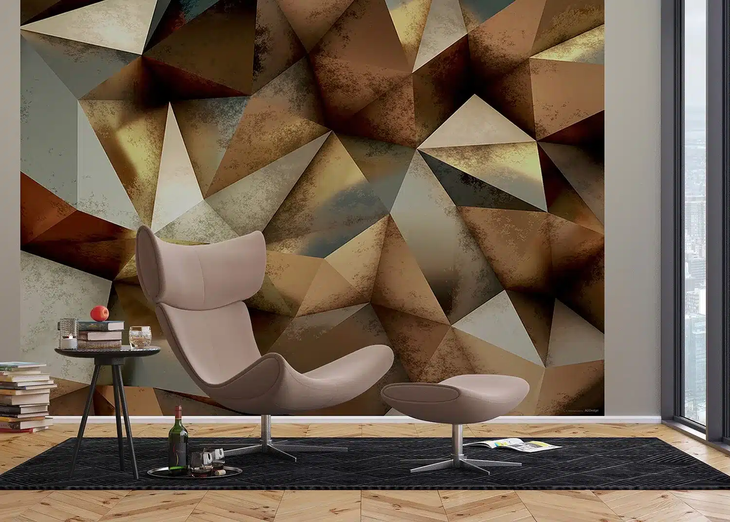 Bronze Triangles | Made-to-Measure Wallpaper | Artlook | FTNXXL 1221