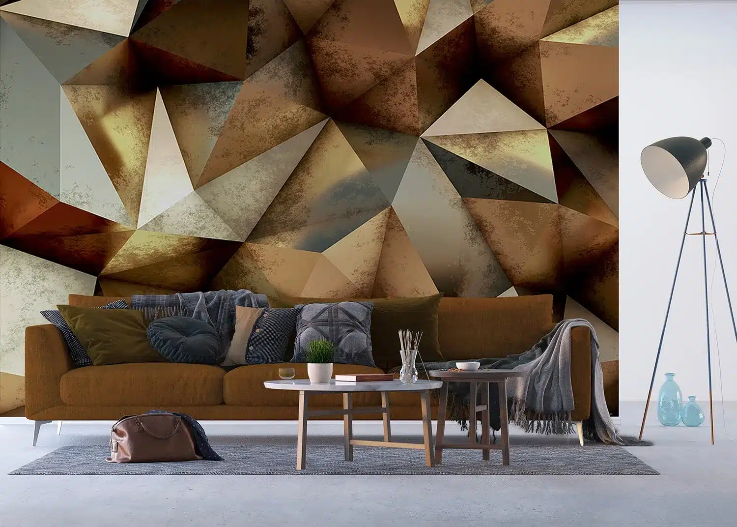 Bronze Triangles | Made-to-Measure Wallpaper | Artlook | FTNXXL 1221 4