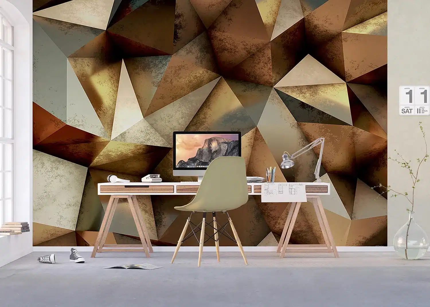 Bronze Triangles | Made-to-Measure Wallpaper | Artlook | FTNXXL 1221 6