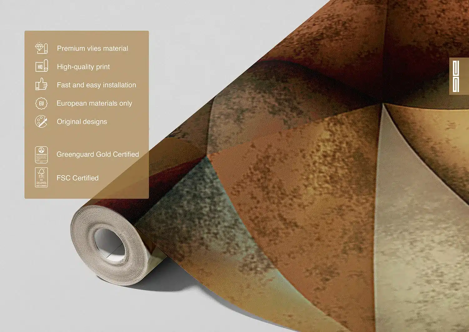 Bronze Triangles | Made-to-Measure Wallpaper | Artlook | FTNXXL 1221 7