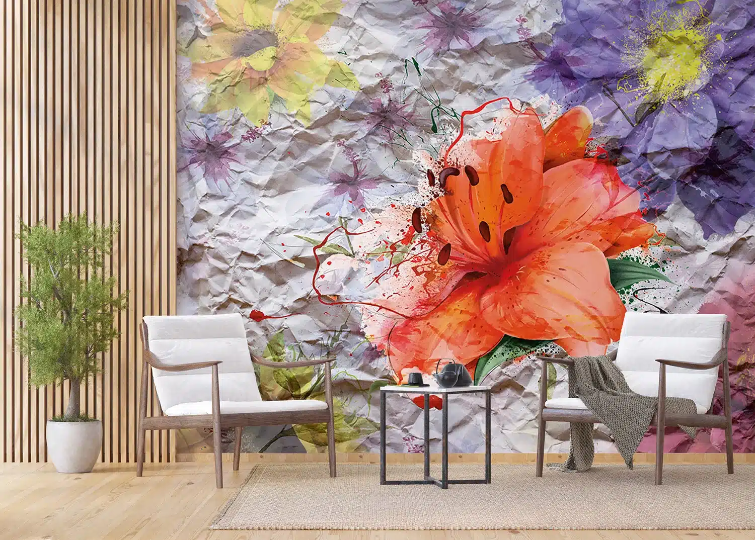 Paper Flowers | Made-to-Measure Wallpaper | Artlook | FTNXXL 1223 3