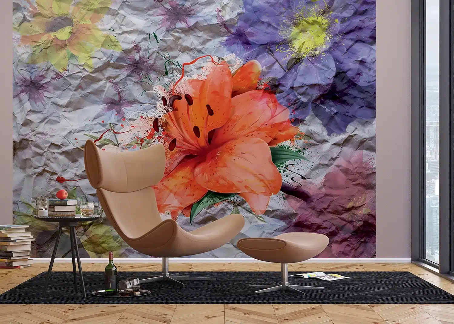 Paper Flowers | Made-to-Measure Wallpaper | Artlook | FTNXXL 1223 4