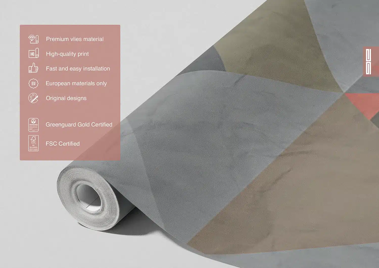 Grey Triangle Abstraction | Made-to-Measure Wallpaper | Artlook | FTNXXL 1224 7