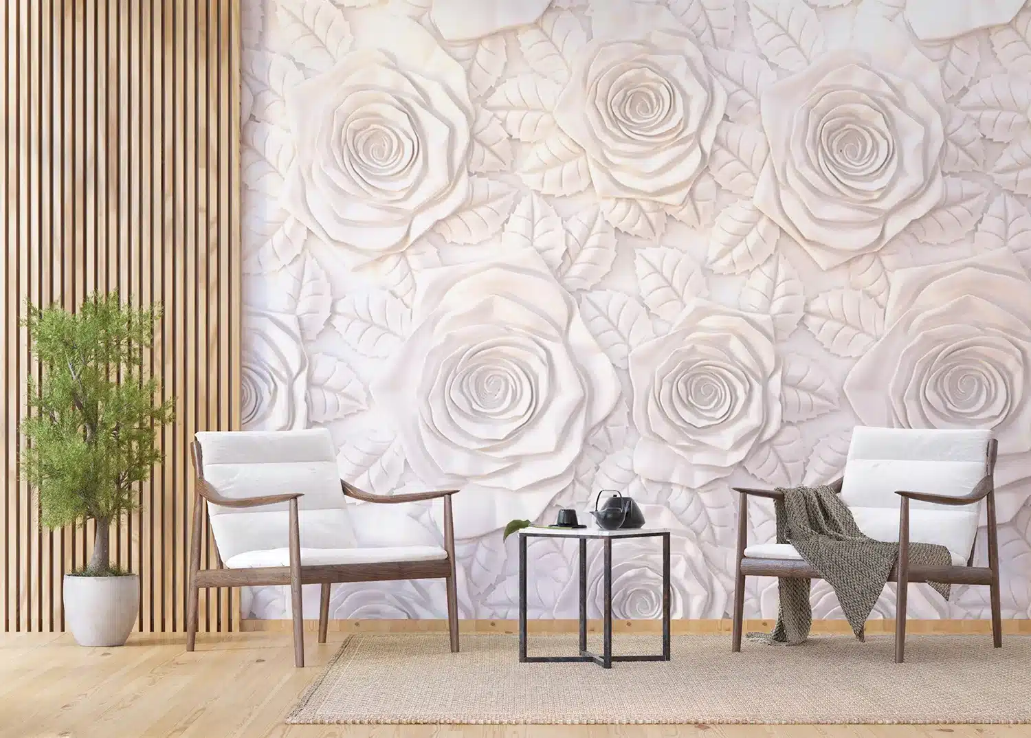 Nude Roses Wall | Made-to-Measure Wallpaper | Artlook | FTNXXL 1226 3