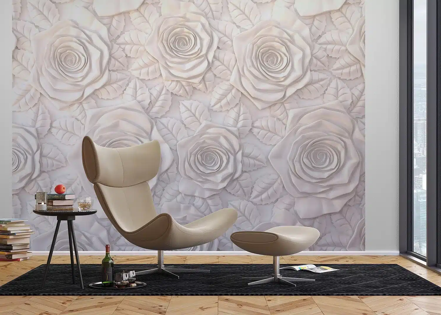 Nude Roses Wall | Made-to-Measure Wallpaper | Artlook | FTNXXL 1226 4