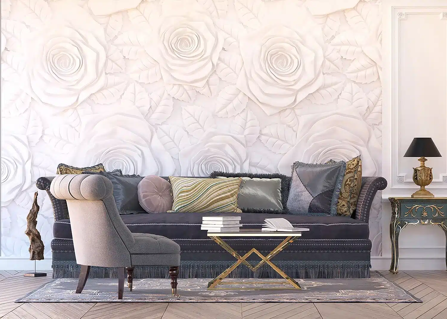 Nude Roses Wall | Made-to-Measure Wallpaper | Artlook | FTNXXL 1226 7