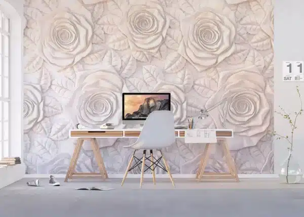 Nude Roses Wall | Made-to-Measure Wallpaper | Artlook | FTNXXL 1226