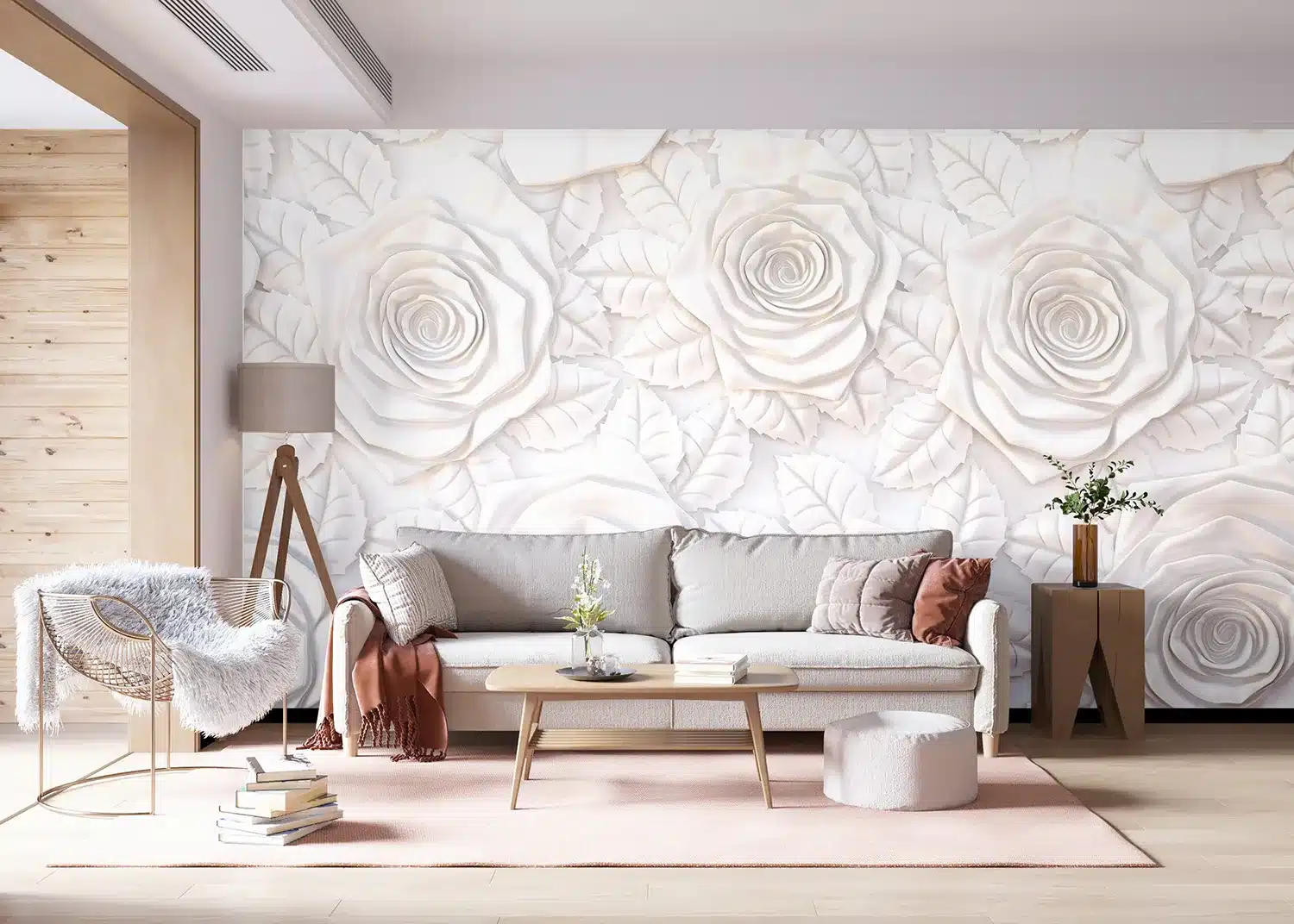 Nude Roses Wall | Made-to-Measure Wallpaper | Artlook | FTNXXL 1226 9
