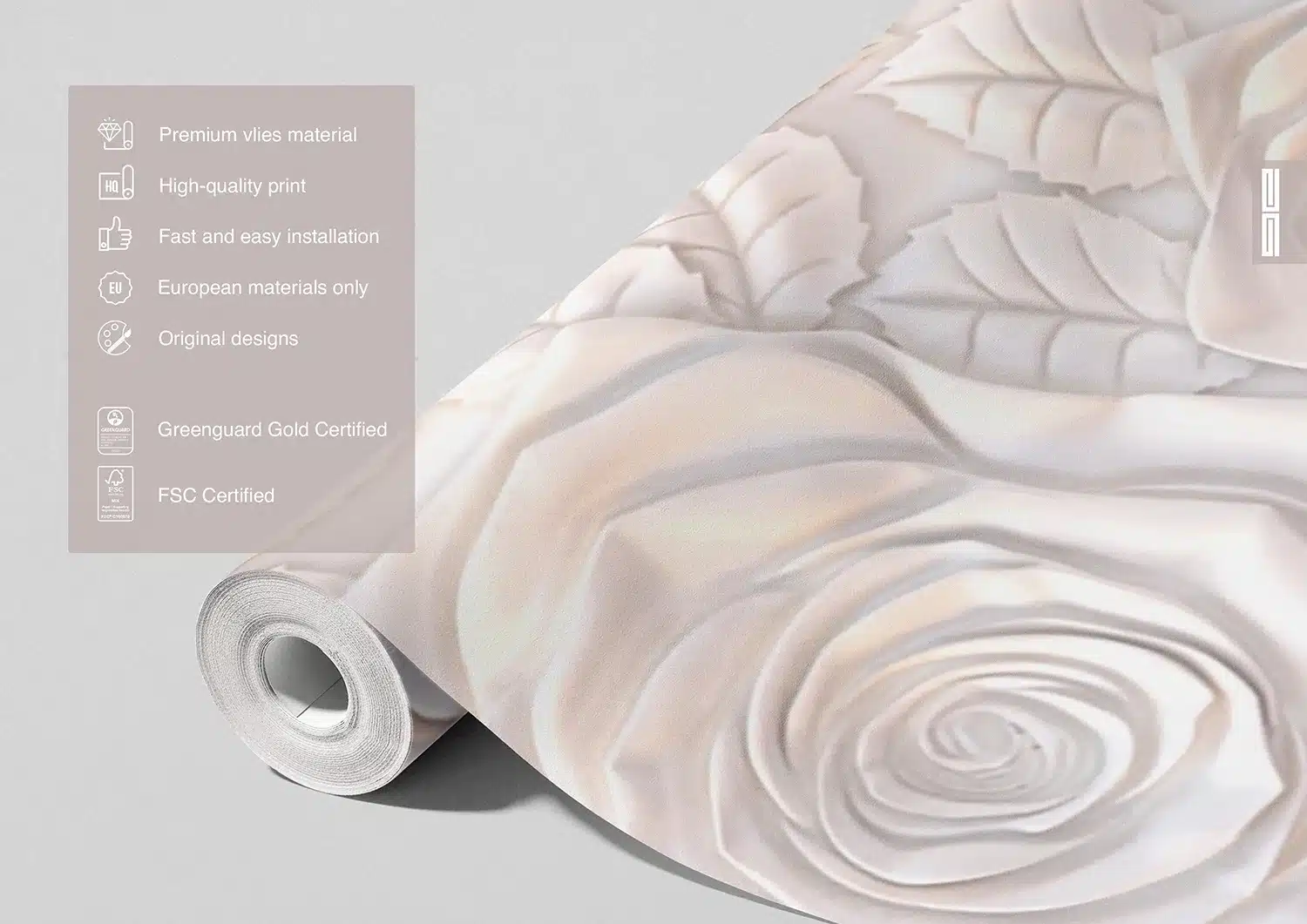 Nude Roses Wall | Made-to-Measure Wallpaper | Artlook | FTNXXL 1226 10