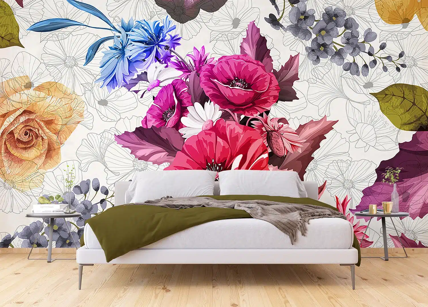 Pied Flowers | Made-to-Measure Wallpaper | Artlook | FTNXXL 1229 2