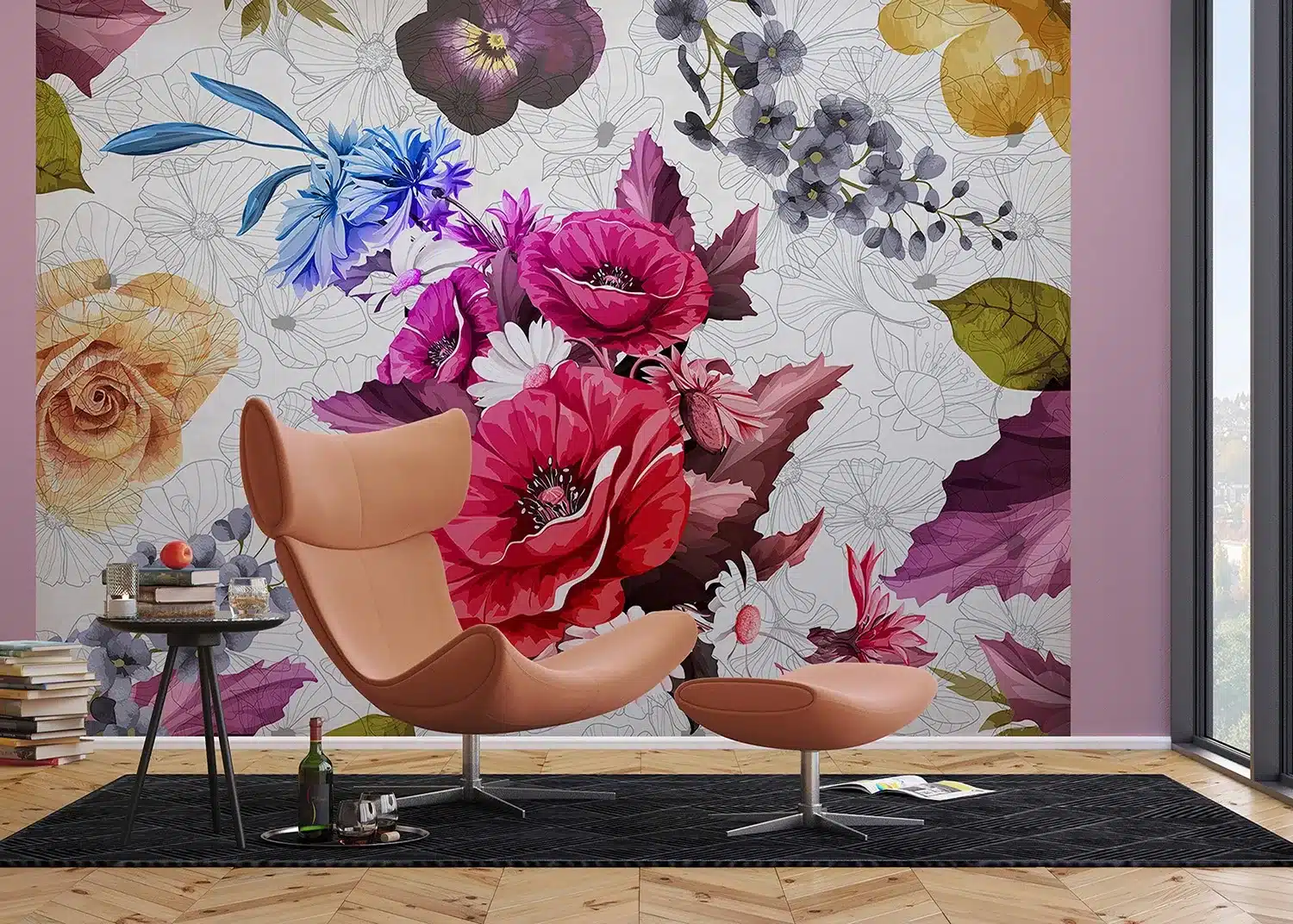Pied Flowers | Made-to-Measure Wallpaper | Artlook | FTNXXL 1229 3