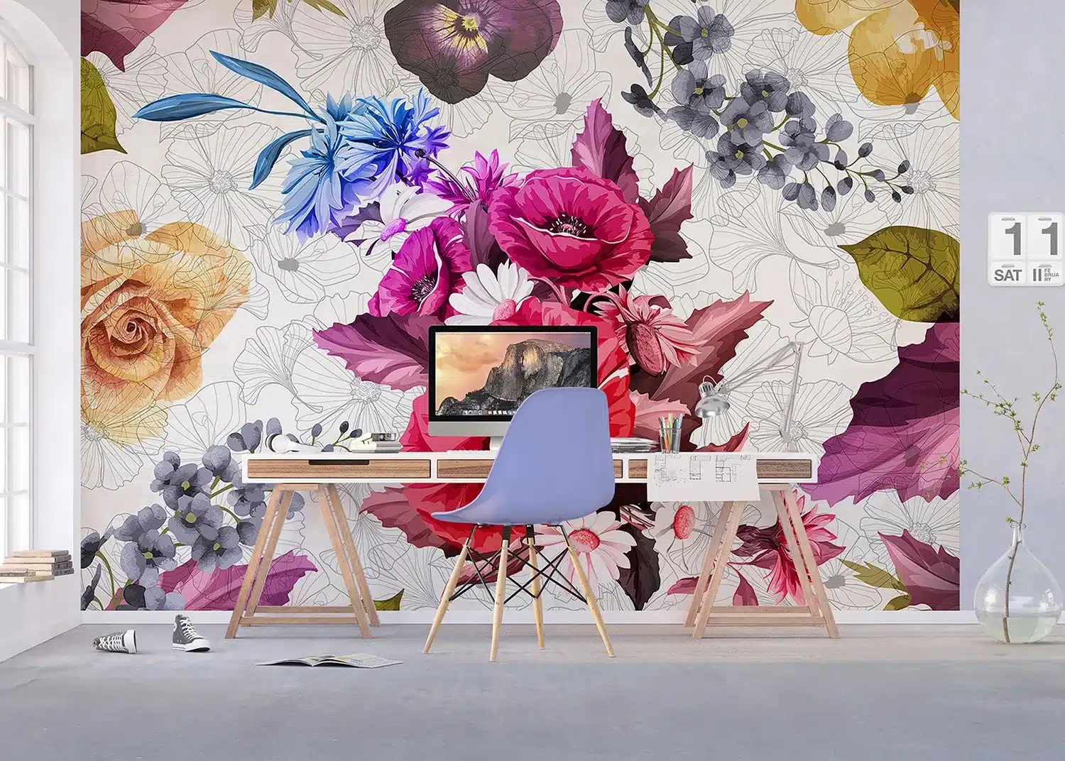 Pied Flowers | Made-to-Measure Wallpaper | Artlook | FTNXXL 1229 6