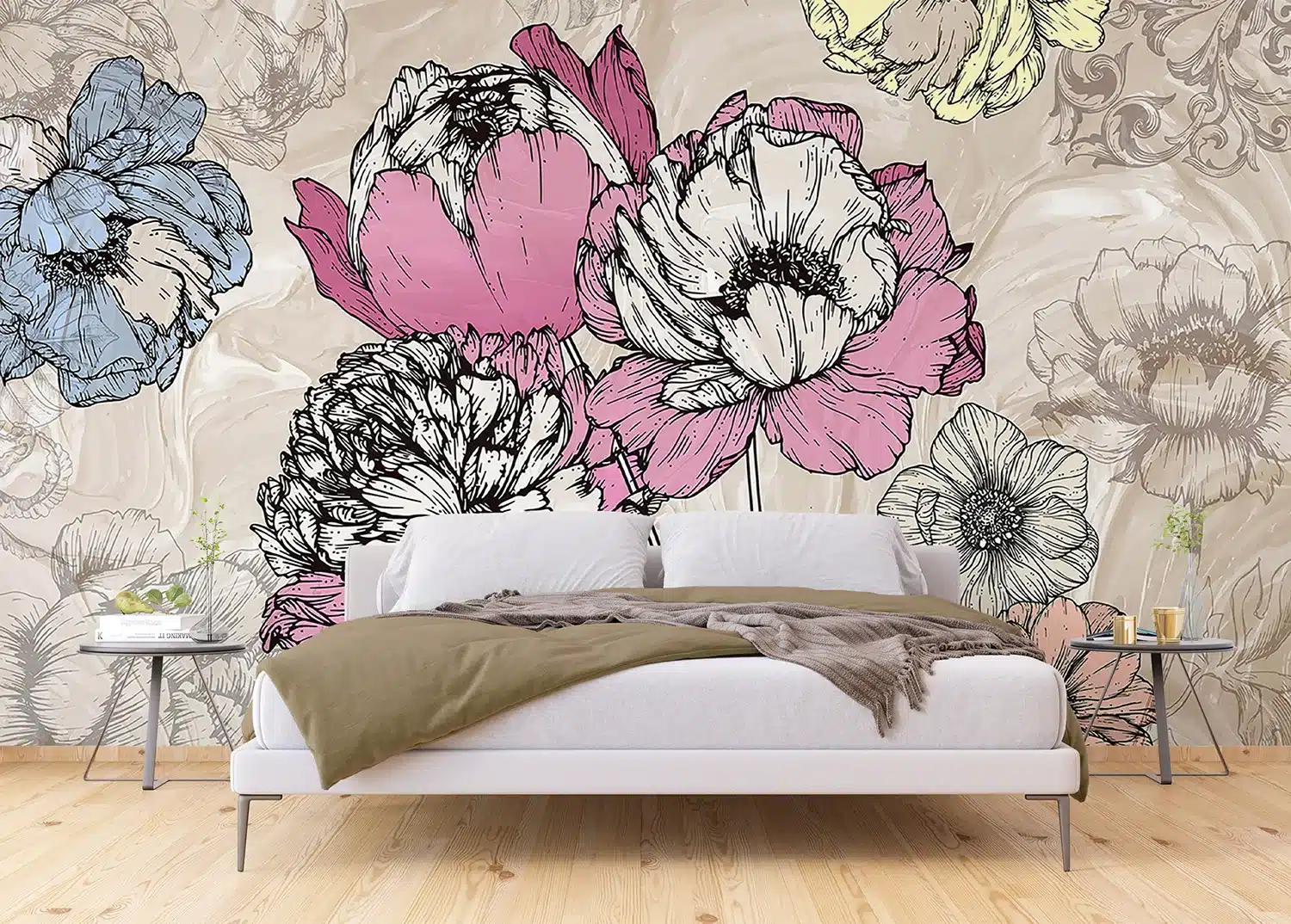 Vector Poppies | Made-to-Measure Wallpaper | Artlook | FTNXXL 1230 2