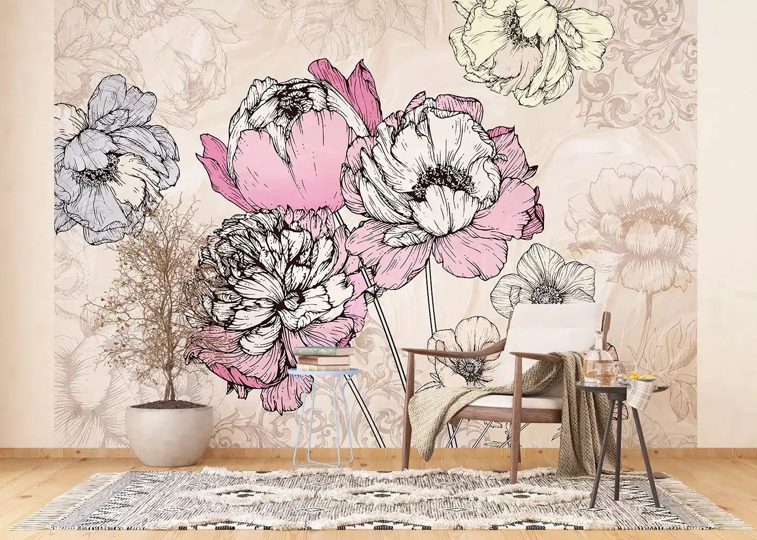 Vector Poppies | Made-to-Measure Wallpaper | Artlook | FTNXXL 1230 6