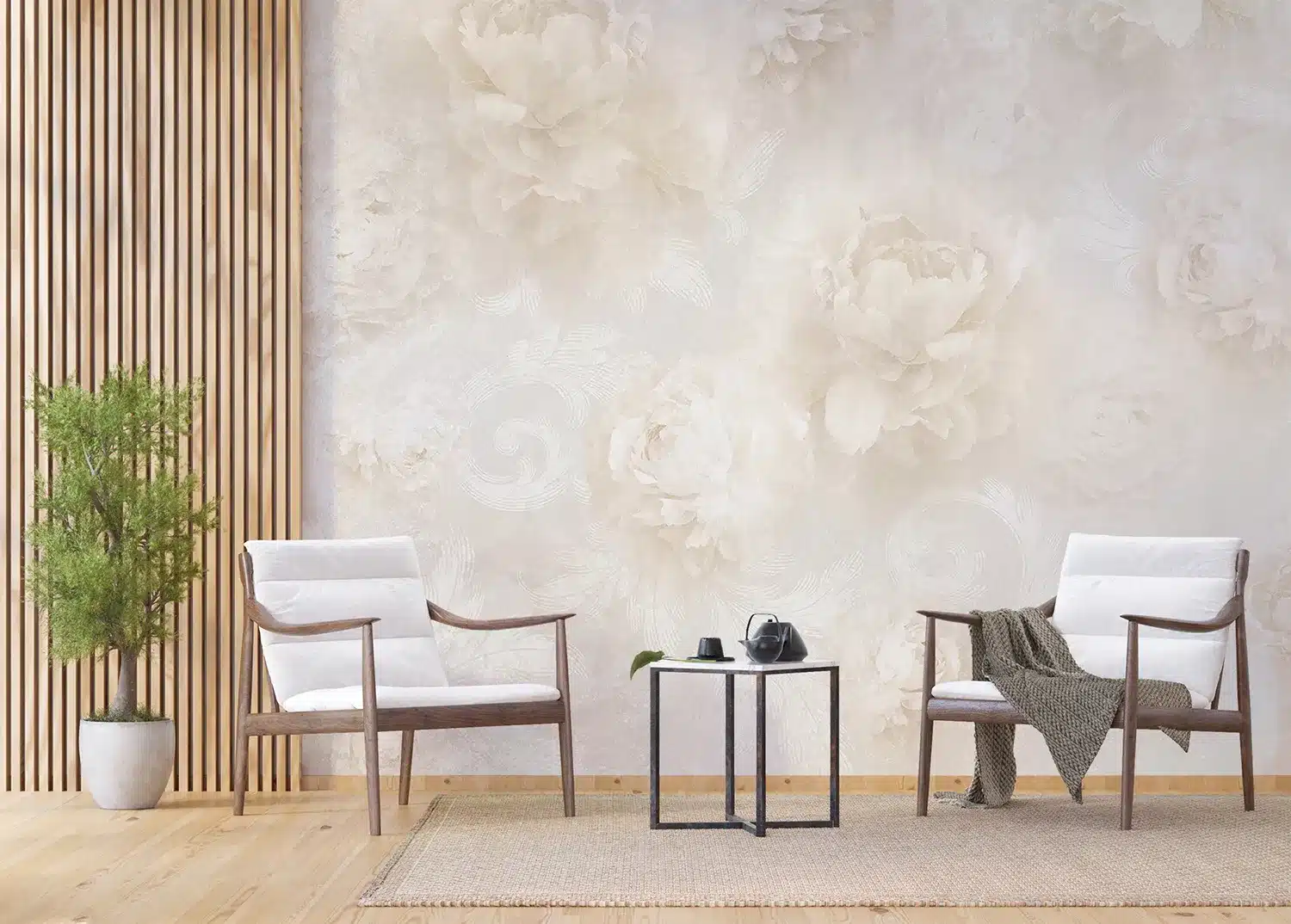 Beige Blooms | Made-to-Measure Wallpaper | Artlook | FTNXXL 1231 3