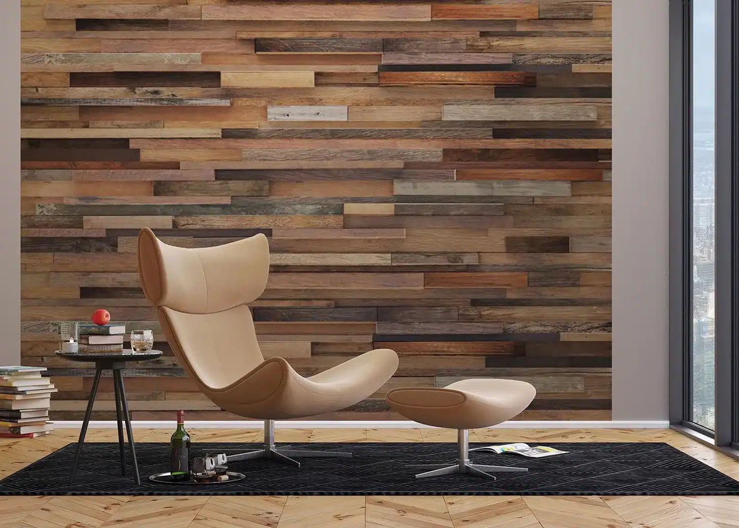 3D Wooden Wall | Made-to-Measure Wallpaper | Artlook | FTNXXL 1235 3